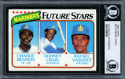 Rodney Craig Autographed 1980 Topps Card #672 Seattle Mariners Beckett BAS #12306792