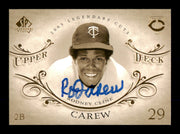 Rod Carew Autographed 2005 SP Legendary Cuts Card #70 Minnesota Twins SKU #186782