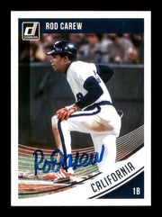 Rod Carew Autographed 2018 Donruss  Card #123 Minnesota Twins SKU #186798