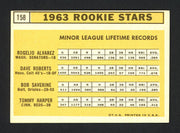 Tommy Harper & Bob Saverine Autographed 1963 Topps Card #158 SKU #161897