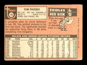 Tom Phoebus Autographed 1969 Topps Card #185 Baltimore Orioles SKU #171002